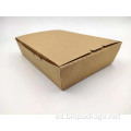 Cajas de alimentos de papel de Kraft de Take Away 1500ml